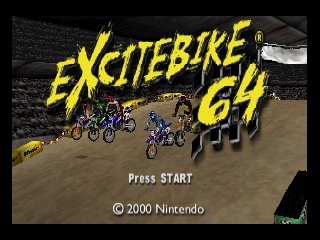 Excitebike 64 (USA) (Kiosk Demo) Title Screen